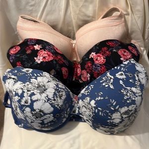Cacique Lane Bryant lot set of 3 bras 46C new